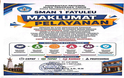 Maklumat Pelayanan SMA Negeri 1 Fatuleu